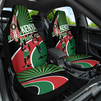 Athletics Kenya Car Seat Cover Maasai Shield Running Way - Wonder Print Shop
