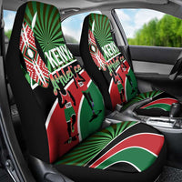 Athletics Kenya Car Seat Cover Maasai Shield Running Way - Wonder Print Shop