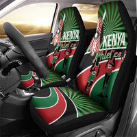 Athletics Kenya Car Seat Cover Maasai Shield Running Way - Wonder Print Shop
