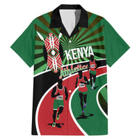 Athletics Kenya Family Matching Mermaid Dress and Hawaiian Shirt Maasai Shield Running Way - Wonder Print Shop