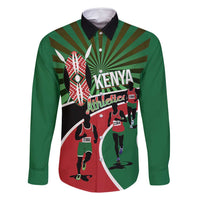 Athletics Kenya Family Matching Mermaid Dress and Hawaiian Shirt Maasai Shield Running Way - Wonder Print Shop