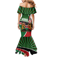 Athletics Kenya Family Matching Mermaid Dress and Hawaiian Shirt Maasai Shield Running Way - Wonder Print Shop