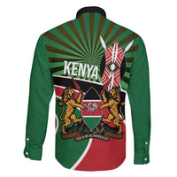 Athletics Kenya Family Matching Tank Maxi Dress and Hawaiian Shirt Maasai Shield Running Way - Wonder Print Shop