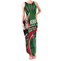 Athletics Kenya Family Matching Tank Maxi Dress and Hawaiian Shirt Maasai Shield Running Way - Wonder Print Shop