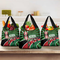 Athletics Kenya Grocery Bag Maasai Shield Running Way - Wonder Print Shop
