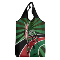 Athletics Kenya Grocery Bag Maasai Shield Running Way - Wonder Print Shop