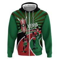 Athletics Kenya Hoodie Maasai Shield Running Way - Wonder Print Shop