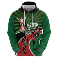 Athletics Kenya Hoodie Maasai Shield Running Way - Wonder Print Shop
