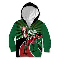 Athletics Kenya Kid Hoodie Maasai Shield Running Way - Wonder Print Shop