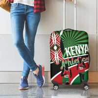 Athletics Kenya Luggage Cover Maasai Shield Running Way - Wonder Print Shop
