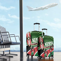 Athletics Kenya Luggage Cover Maasai Shield Running Way - Wonder Print Shop