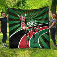Athletics Kenya Quilt Maasai Shield Running Way - Wonder Print Shop
