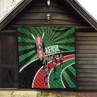 Athletics Kenya Quilt Maasai Shield Running Way - Wonder Print Shop