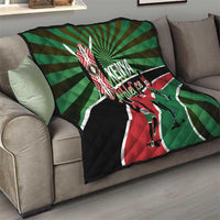 Athletics Kenya Quilt Maasai Shield Running Way - Wonder Print Shop