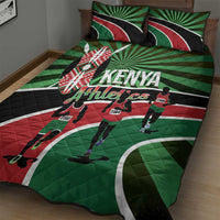 Athletics Kenya Quilt Bed Set Maasai Shield Running Way - Wonder Print Shop
