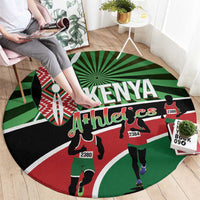 Athletics Kenya Round Carpet Maasai Shield Running Way - Wonder Print Shop
