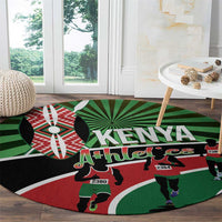 Athletics Kenya Round Carpet Maasai Shield Running Way - Wonder Print Shop