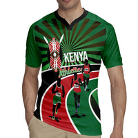 Athletics Kenya Rugby Jersey Maasai Shield Running Way - Wonder Print Shop