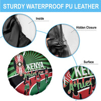 Athletics Kenya Spare Tire Cover Maasai Shield Running Way - Wonder Print Shop