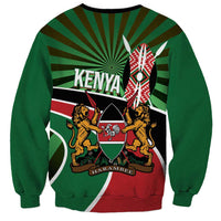 Athletics Kenya Sweatshirt Maasai Shield Running Way - Wonder Print Shop