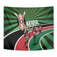 Athletics Kenya Tapestry Maasai Shield Running Way - Wonder Print Shop
