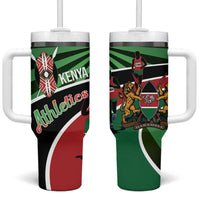 Athletics Kenya Tumbler With Handle Maasai Shield Running Way - Wonder Print Shop