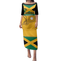 Custom Jamaica Lacrosse Family Matching Puletasi and Hawaiian Shirt Streamertail Hummingbird With Flag - Wonder Print Shop