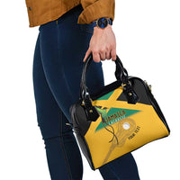 Custom Jamaica Lacrosse Shoulder Handbag Streamertail Hummingbird With Flag - Wonder Print Shop
