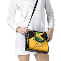 Custom Jamaica Lacrosse Shoulder Handbag Streamertail Hummingbird With Flag - Wonder Print Shop