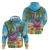 Flamingo Aloha Hawaii Hoodie It's 5 O’Clock Somewhere Tropical Vibes - Wonder Print Shop
