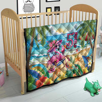 Flamingo Aloha Hawaii Quilt It's 5 O’Clock Somewhere Tropical Vibes - Wonder Print Shop