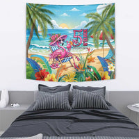 Flamingo Aloha Hawaii Tapestry It's 5 O’Clock Somewhere Tropical Vibes - Wonder Print Shop