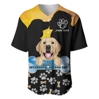 Custom International Dog Day Baseball Jersey Dogs Are The Magicians Of The Universe - Wonder Print Shop