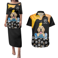 Custom International Dog Day Couples Matching Puletasi Dress and Hawaiian Shirt Dogs Are The Magicians Of The Universe - Wonder Print Shop