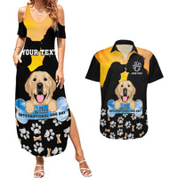Custom International Dog Day Couples Matching Summer Maxi Dress and Hawaiian Shirt Dogs Are The Magicians Of The Universe - Wonder Print Shop
