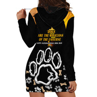 Custom International Dog Day Hoodie Dress Dogs Are The Magicians Of The Universe - Wonder Print Shop
