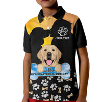 Custom International Dog Day Kid Polo Shirt Dogs Are The Magicians Of The Universe - Wonder Print Shop