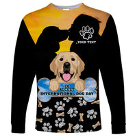 Custom International Dog Day Long Sleeve Shirt Dogs Are The Magicians Of The Universe - Wonder Print Shop