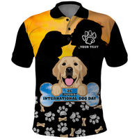 Custom International Dog Day Polo Shirt Dogs Are The Magicians Of The Universe - Wonder Print Shop