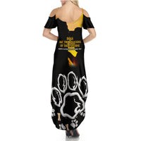 Custom International Dog Day Summer Maxi Dress Dogs Are The Magicians Of The Universe - Wonder Print Shop