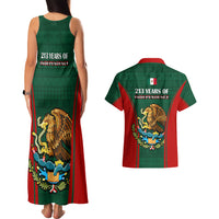 Mexico Independence Day Couples Matching Tank Maxi Dress And Hawaiian Shirt Happy 213th Anniversary Mexican Proud - Wonder Print Shop