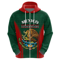 Custom Mexico Independence Day Hoodie Happy 213th Anniversary Mexican Proud - Wonder Print Shop