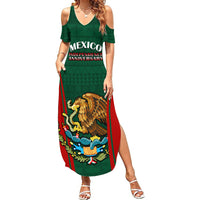 Custom Mexico Independence Day Summer Maxi Dress Happy 213th Anniversary Mexican Proud - Wonder Print Shop
