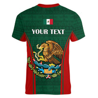 Custom Mexico Independence Day Women V Neck T Shirt Happy 213th Anniversary Mexican Proud - Wonder Print Shop