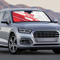 England Rugby Auto Sun Shade 2025 Come On Red Roses - Wonder Print Shop