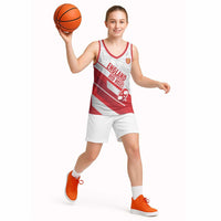 England Rugby Custom Basketball Jersey 2025 Come On Red Roses - Wonder Print Shop