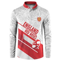 England Rugby Custom Button Sweatshirt 2025 Come On Red Roses - Wonder Print Shop