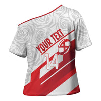 England Rugby Custom Cross Shoulder Shirt 2025 Come On Red Roses - Wonder Print Shop