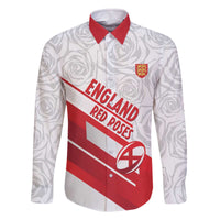 England Rugby Custom Family Matching Off The Shoulder Long Sleeve Dress and Hawaiian Shirt 2025 Come On Red Roses - Wonder Print Shop