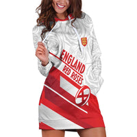 England Rugby Custom Hoodie Dress 2025 Come On Red Roses - Wonder Print Shop